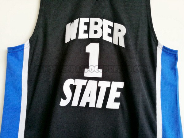 Canotte NBA NCAA Weber State Lillard Negro